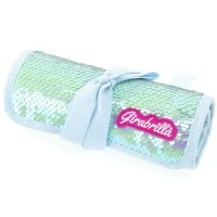 Penar rulabil Girabrilla  cu paiete reversibile si set 12 pixuri gel + 6 markere duble Green
