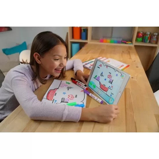 Kit creativ multipremiat pentru a transforma desenele copiilor in jocuri video pentru mobil sau tableta, editie jocuri nelimitate Pixicade Kit creativ multipremiat pentru a transforma desenele copiilor in jocuri video pentru mobil sau tableta, editie jocuri nelimitate Pixicade