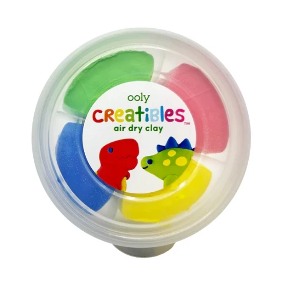 Set DIY plastilina 4 culori cu uscare la aer - Dino Set DIY plastilina 4 culori cu uscare la aer - Dino