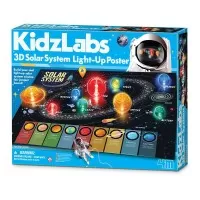 Poster Luminos 3D cu Sistemul Solar KidzLabs