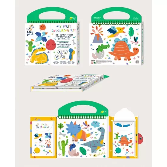 Primul meu kit de desenat - Prietenii Dinozauri, Haku Yoka, portabil Primul meu kit de desenat - Prietenii Dinozauri, Haku Yoka, portabil