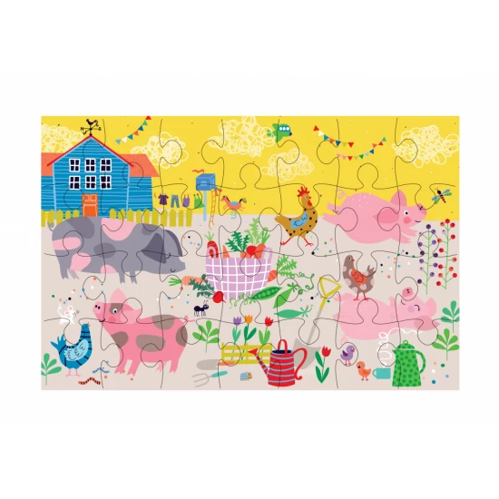 Puzzle cu 28 de piese - Ferma Puzzle cu 28 de piese - Ferma
