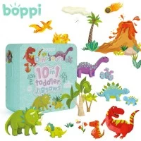 Puzzle progresiv Toddler 10 in 1, Boppi - Dinozauri