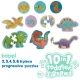 Puzzle progresiv Toddler 10 in 1, Boppi - Dinozauri