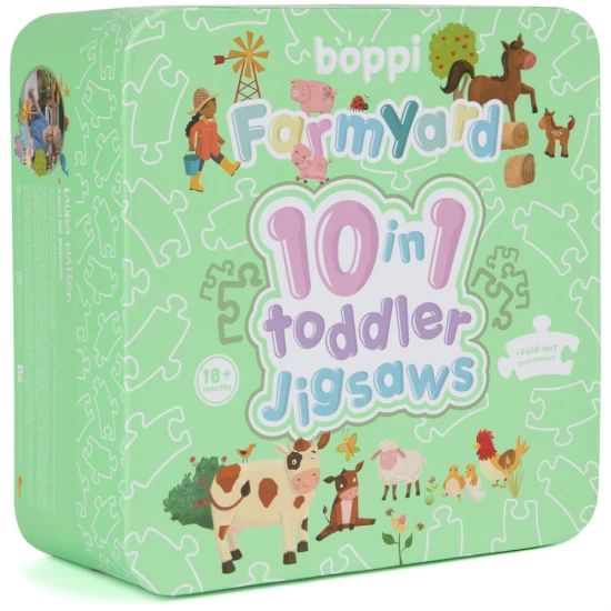 Puzzle progresiv Toddler 10 in 1, Boppi - Ferma Puzzle progresiv Toddler 10 in 1, Boppi - Ferma