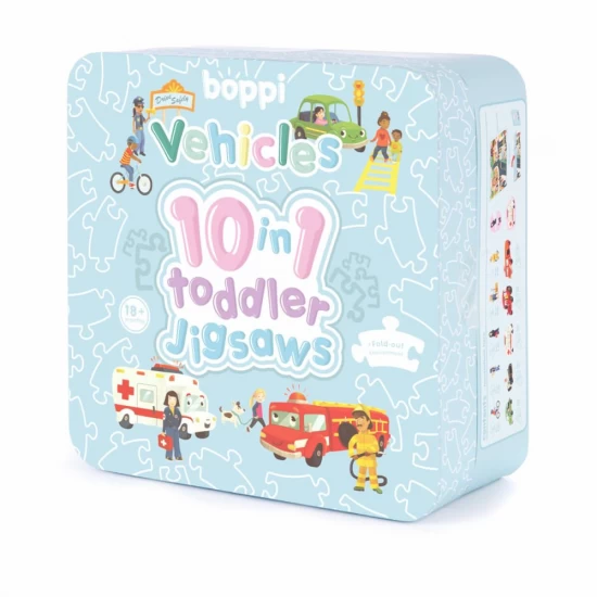 Puzzle progresiv Toddler 10 in 1, Boppi - Vehicule Puzzle progresiv Toddler 10 in 1, Boppi - Vehicule