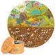 Puzzle rotund, 150 piese, Boppi - Dinozauri Puzzle rotund, 150 piese, Boppi - Dinozauri