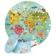 Puzzle rotund, 150 piese, Boppi - Harta Lumii Puzzle rotund, 150 piese, Boppi - Harta Lumii