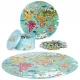 Puzzle rotund, 150 piese, Boppi - Harta Lumii Puzzle rotund, 150 piese, Boppi - Harta Lumii