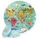 Puzzle rotund, 150 piese, Boppi - Harta Lumii Puzzle rotund, 150 piese, Boppi - Harta Lumii