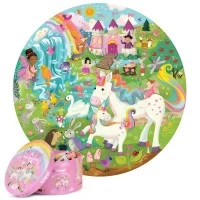 Puzzle rotund 150 piese Boppi - Unicorn