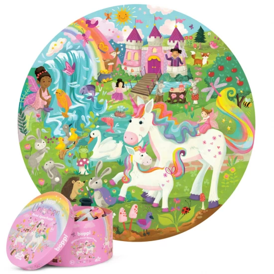 Puzzle rotund 150 piese Boppi - Unicorn Puzzle rotund 150 piese Boppi - Unicorn