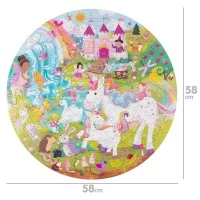 Puzzle rotund 150 piese Boppi - Unicorn