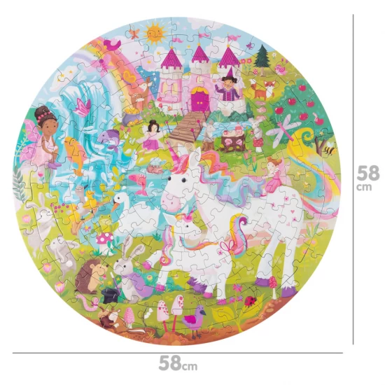 Puzzle rotund 150 piese Boppi - Unicorn Puzzle rotund 150 piese Boppi - Unicorn