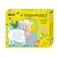 Puzzle tactil din lemn - Ferma Puzzle tactil din lemn - Ferma
