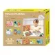 Puzzle tactil din lemn - Ferma Puzzle tactil din lemn - Ferma