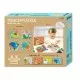 Puzzle tactil din lemn - Subacvatic Puzzle tactil din lemn - Subacvatic