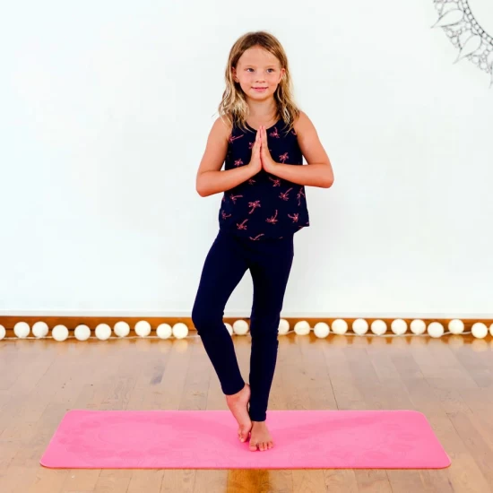 Saltea Yoga pentru copii, ecologica - Sun and Moon, roz Saltea Yoga pentru copii, ecologica - Sun and Moon, roz