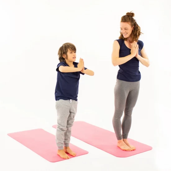 Saltea Yoga pentru copii, ecologica - Sun and Moon, roz Saltea Yoga pentru copii, ecologica - Sun and Moon, roz