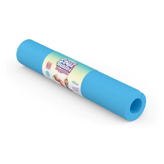 Saltea Yoga pentru copii, ecologica - Wave, albastra Saltea Yoga pentru copii, ecologica - Wave, albastra