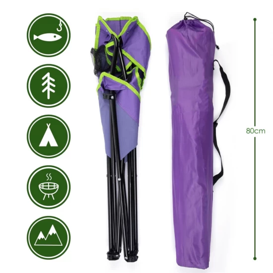Scaun pentru camping, violet/verde Scaun pentru camping, violet/verde