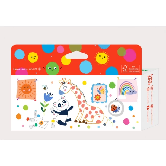 Set 5 carioci lavabile Dot Markers - culori clasice, Haku Yoka Set 5 carioci lavabile Dot Markers - culori clasice, Haku Yoka