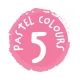 Set 5 carioci lavabile Dot Markers - culori pastel, Haku Yoka Set 5 carioci lavabile Dot Markers - culori pastel, Haku Yoka