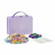 Set constructie Plus-Plus, 600 piese, portabil, in cutie metalica, culori pastelate Set constructie Plus-Plus, 600 piese, portabil, in cutie metalica, culori pastelate