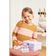 Set constructie Plus-Plus, 600 piese, portabil, in cutie metalica, culori pastelate Set constructie Plus-Plus, 600 piese, portabil, in cutie metalica, culori pastelate