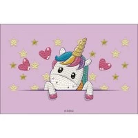 Set creativ 5 in 1 pictura cu diamante Unicorn