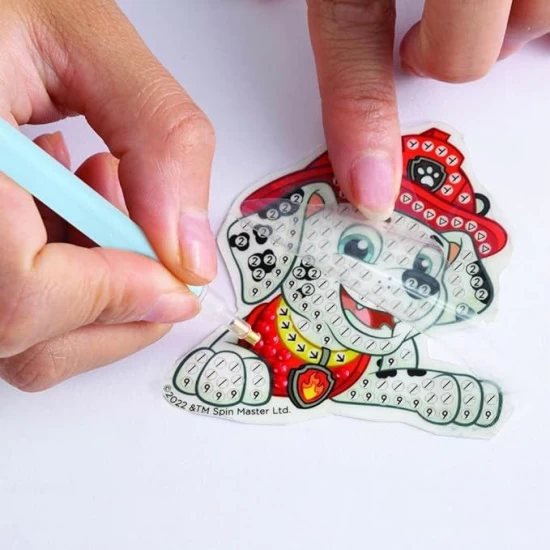 Set creativ 6 in 1 pictura cu diamante Patrula Catelusilor