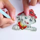 Set creativ 6 in 1 pictura cu diamante Patrula Catelusilor