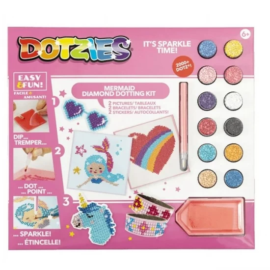 Set creativ 6 in 1 pictura cu diamante Sirena Set creativ 6 in 1 pictura cu diamante Sirena