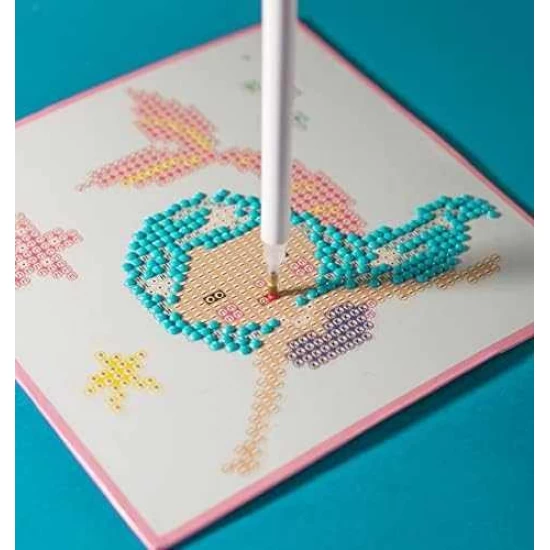 Set creativ 6 in 1 pictura cu diamante Sirena Set creativ 6 in 1 pictura cu diamante Sirena