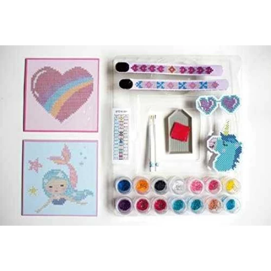 Set creativ 6 in 1 pictura cu diamante Sirena Set creativ 6 in 1 pictura cu diamante Sirena