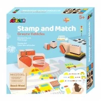 Set creativ cu stampile - Vehicule