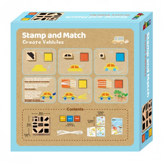 Set creativ cu stampile - Vehicule Set creativ cu stampile - Vehicule