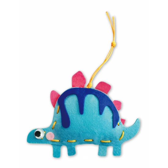 Set creativ de cusut cu tehnica siretului - Primul meu Pandantiv Dinozauri, nivel 1 Set creativ de cusut cu tehnica siretului - Primul meu Pandantiv Dinozauri, nivel 1