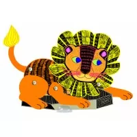 Set creativ de razuit - Animale de padure in miscare