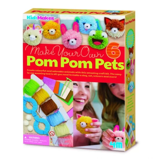 Set creativ DIY - Animalute pom pom Set creativ DIY - Animalute pom pom