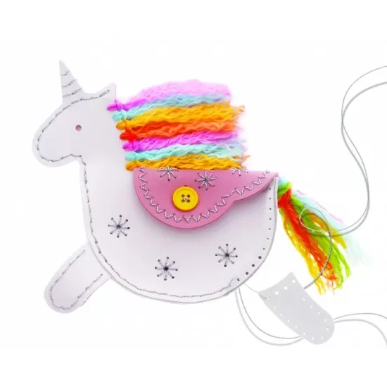 Set creativ DIY - Geanta din piele artificiala Unicorn Set creativ DIY - Geanta din piele artificiala Unicorn