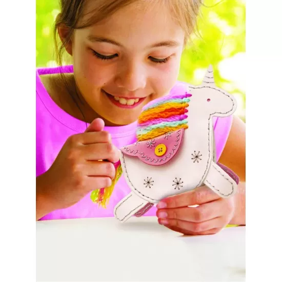 Set creativ DIY - Geanta din piele artificiala Unicorn Set creativ DIY - Geanta din piele artificiala Unicorn