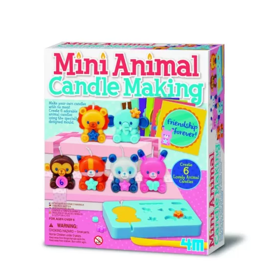 Set creativ DIY - Realizeaza lumanari in forma de animalute Set creativ DIY - Realizeaza lumanari in forma de animalute