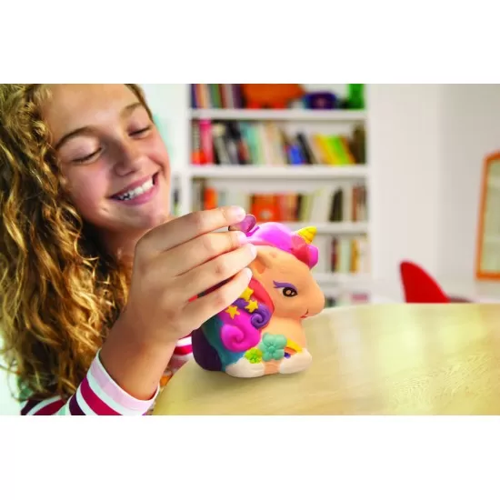 Set creativ - Picteaza propria pusculita Unicorn cu sclipici Set creativ - Picteaza propria pusculita Unicorn cu sclipici