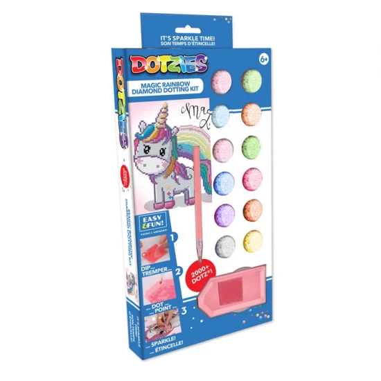 Set creativ pictura cu diamante - Unicorn Curcubeu Set creativ pictura cu diamante - Unicorn Curcubeu