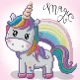 Set creativ pictura cu diamante - Unicorn Curcubeu Set creativ pictura cu diamante - Unicorn Curcubeu