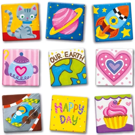 Set magnetic cu placute creative de pictat Set magnetic cu placute creative de pictat