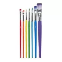 Set de 7 pensule universale, colorate