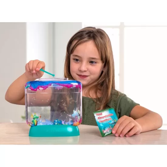 Set educativ STEM Aqua Dragons - Habitat Lumea subacvatica, acvariu Deluxe cu LED-uri