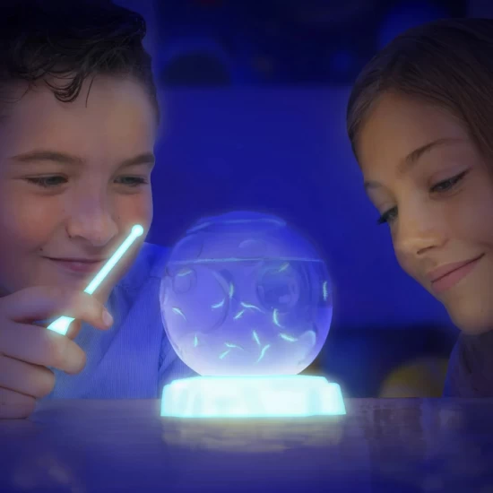 Set educativ STEM Aqua Dragons, Habitat Lumea subacvatica, acvariu asteroid cu LED-uri